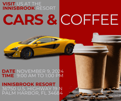 Join CarLocker at the Innisbrook Resort Cars & Coffee event November 9, 2024